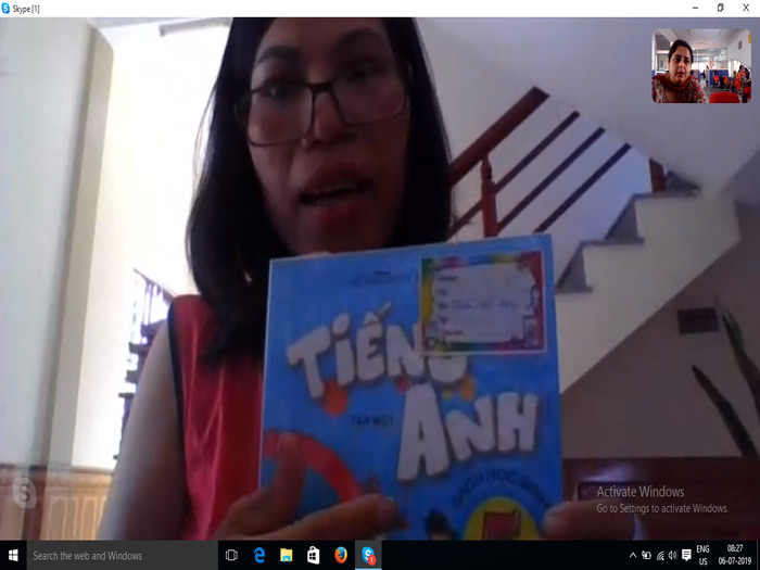 Skype interaction for primary 