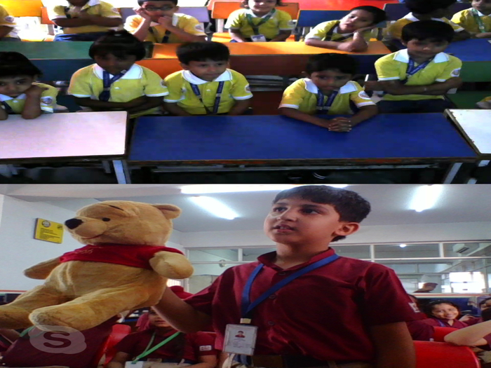 Storytelling on Skype for class 3A