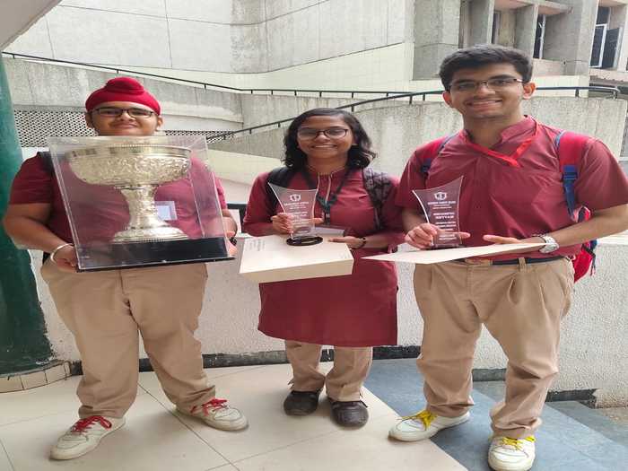 Rolling Trophy at Inter-School Debate at DPS Mathura Road