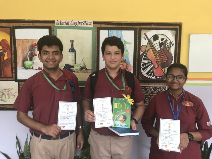 Honours at inter school English Debate