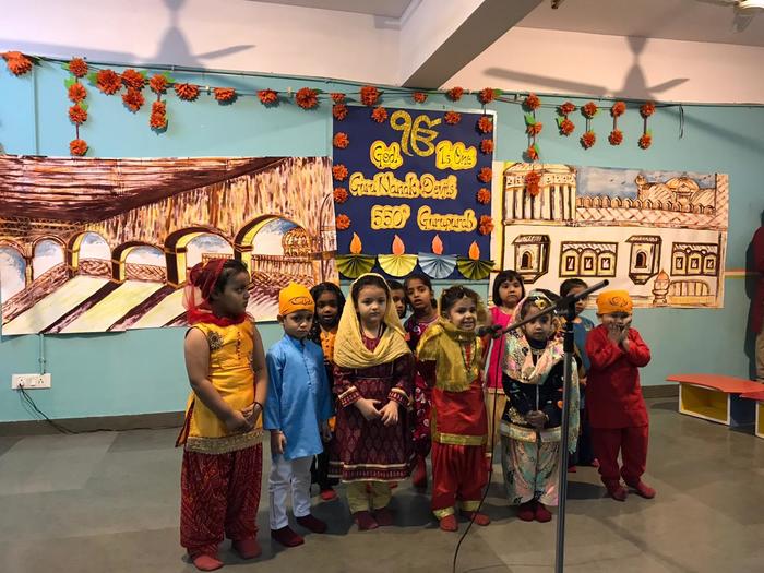 Special assembly for Guru Nanak Jayanti by PS Hercule