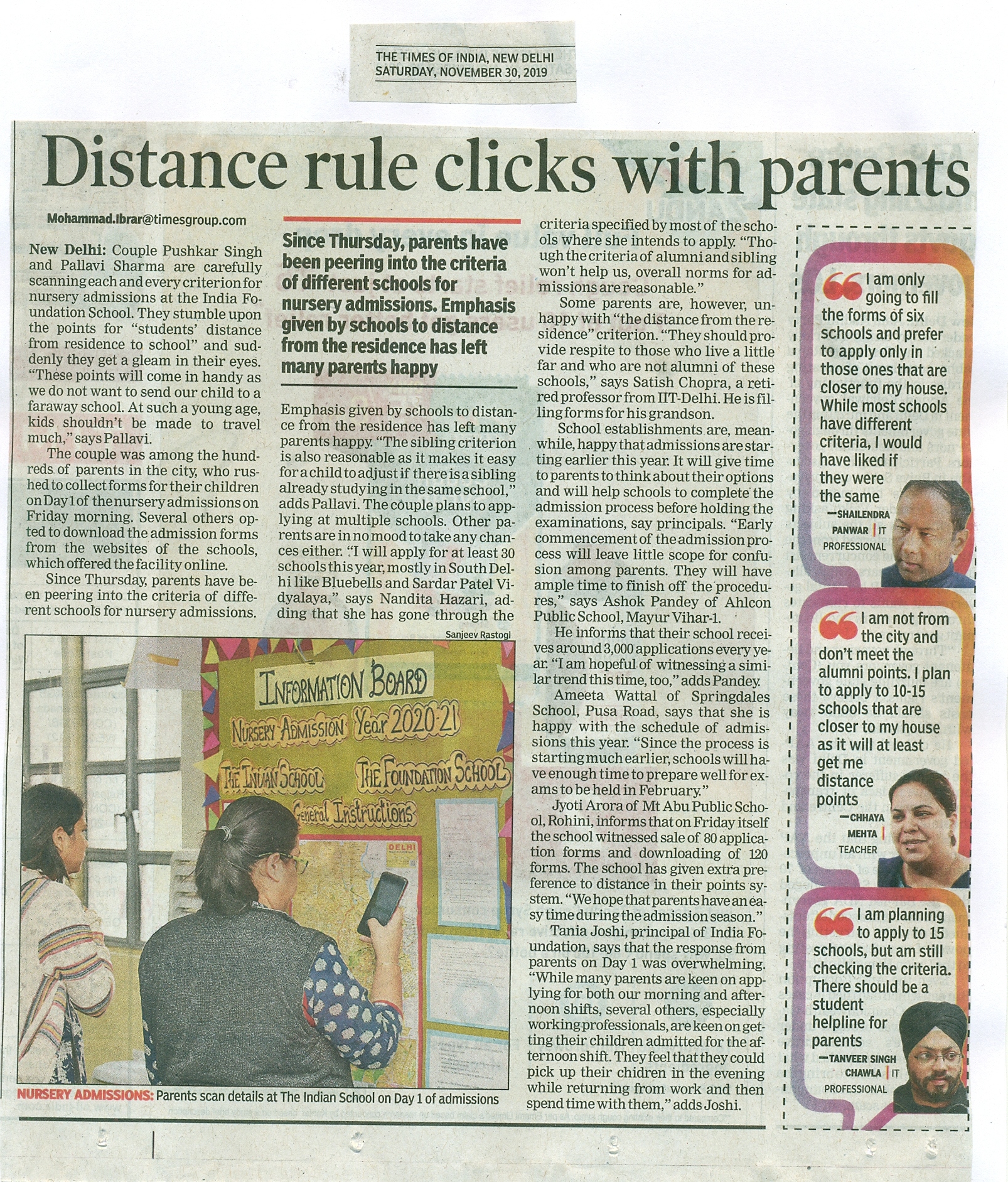 TIMES OF INDIA, SATURDAY, 30 NOVEMBER 2019
