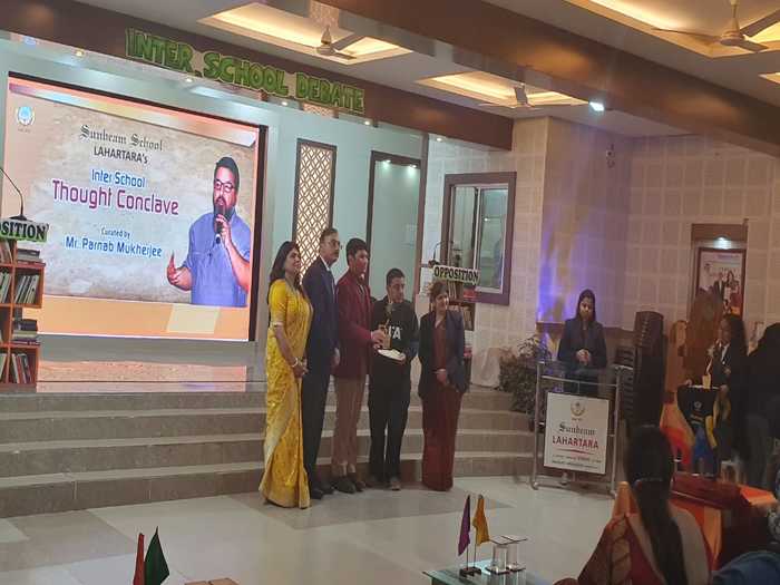Honour at Inter-School Debate at Sunbeam School, Lahartara