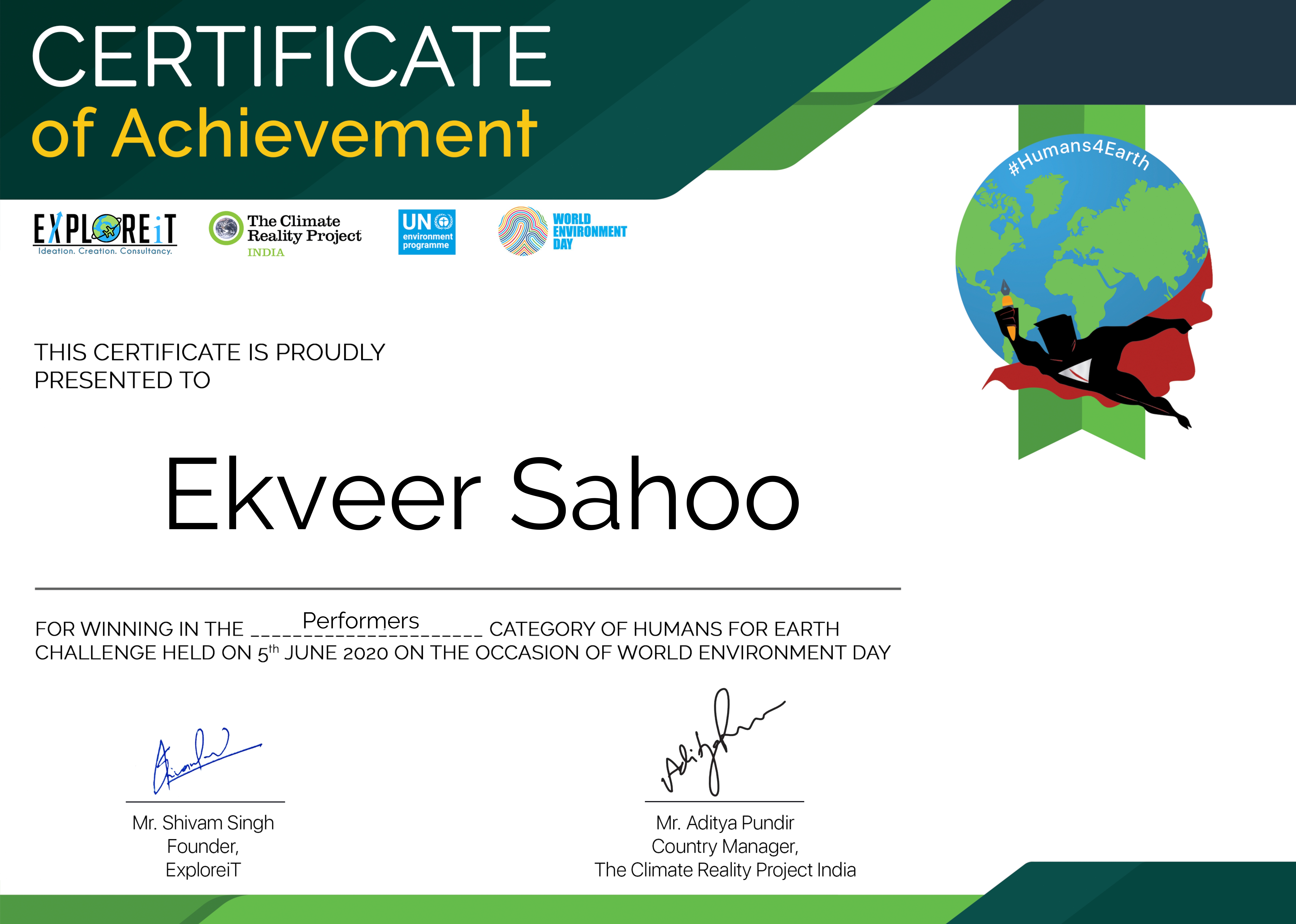 ExploreIt and 'The Climate Reality Project' 