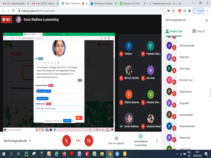  Technology workshop for teachers
