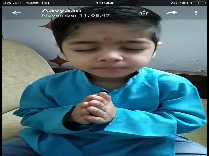 Diwali celebrations in Pre School 