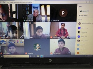 Interaction with School Chairman on  the Sepoy Mutiny for class 5