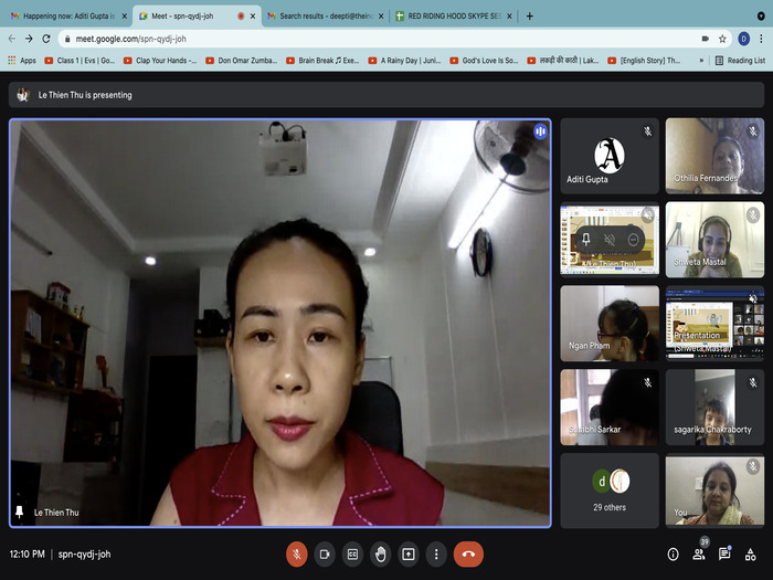 Skype classroom for Pre primary with a Vietnamese educator