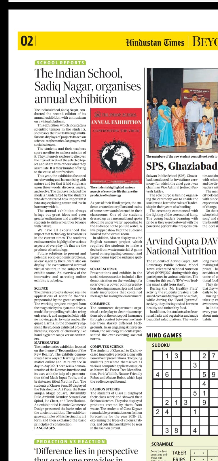 HINDUSTAN TIMES, THURSDAY, 23 SEPTEMBER 2021