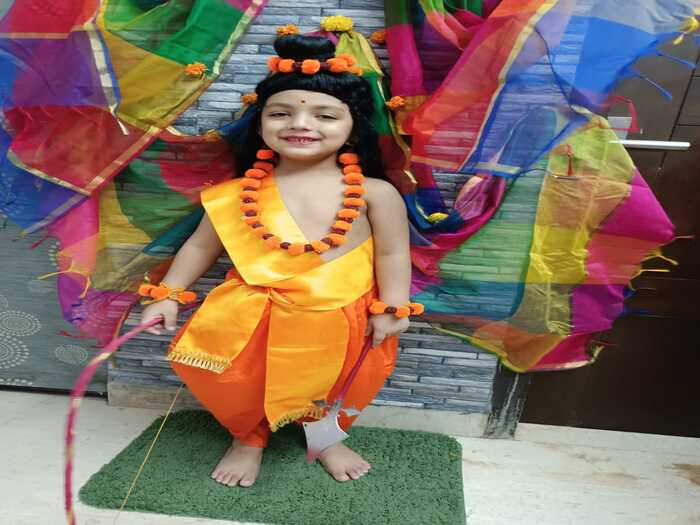 Special Assembly on Dussehra in Pre primary