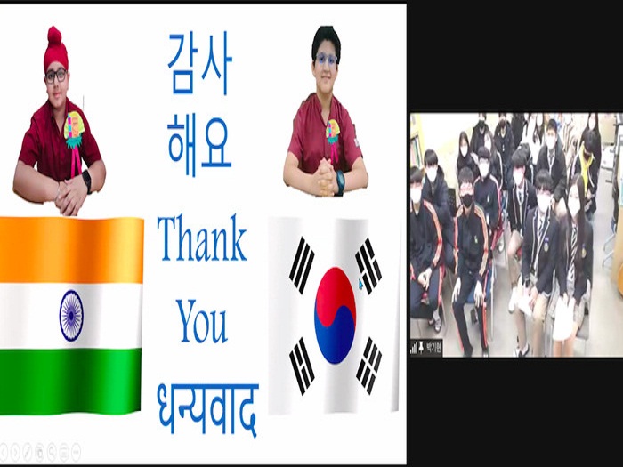 Namaste Seoul: Class VB interacts with peers in South Korea