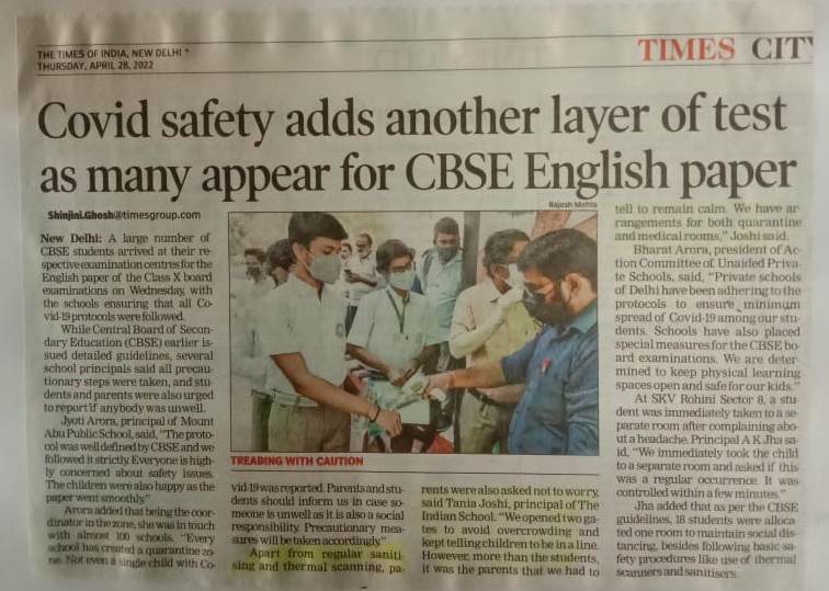 TIMES OF INDIA, THURSDAY,28 APRIL 2022