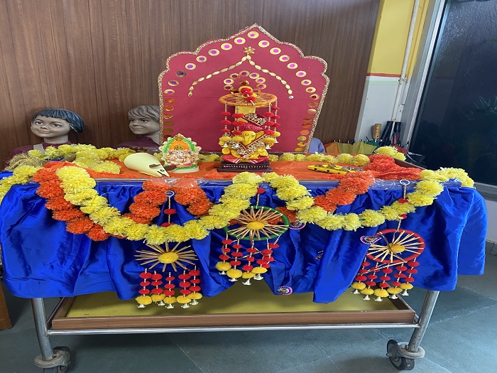 Ganesh Visarjan by Classes 1 and 2