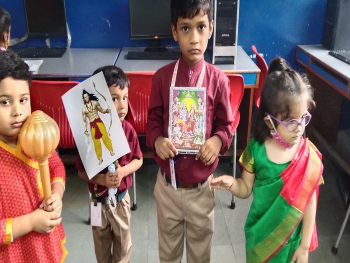 Pre school interacts with peers in Vietnam