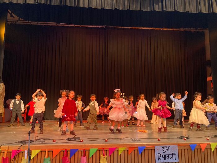 Special assembly for a Green Diwali by Pre primary