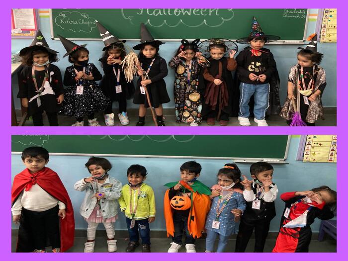 Pre school celebrate Halloween