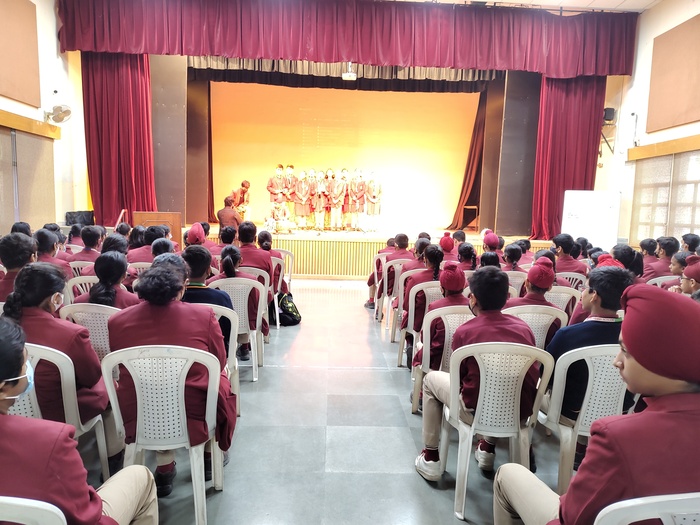 Special assembly by class 8 