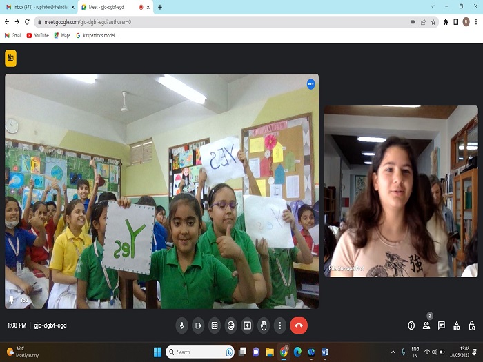 Class 5C engages with peers in Lisbon school